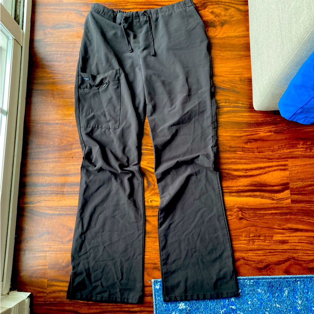 Black womens jockey scrub pants